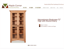 Tablet Screenshot of maplecornerwoodworks.com